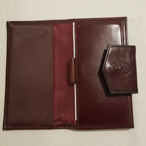 Vintage Carl burgundy leather wallet, EUC - Picture 5 of 8